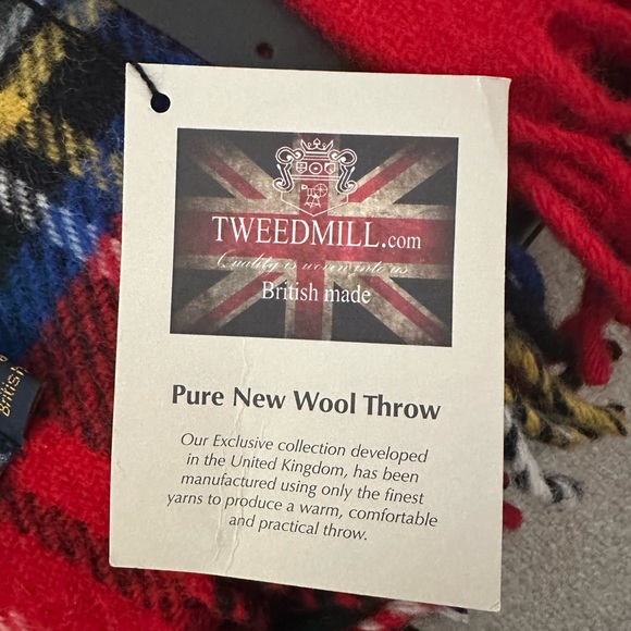 Tweedmill European Chalet Plaid Wool Throw Blanket - Picture 2 of 6